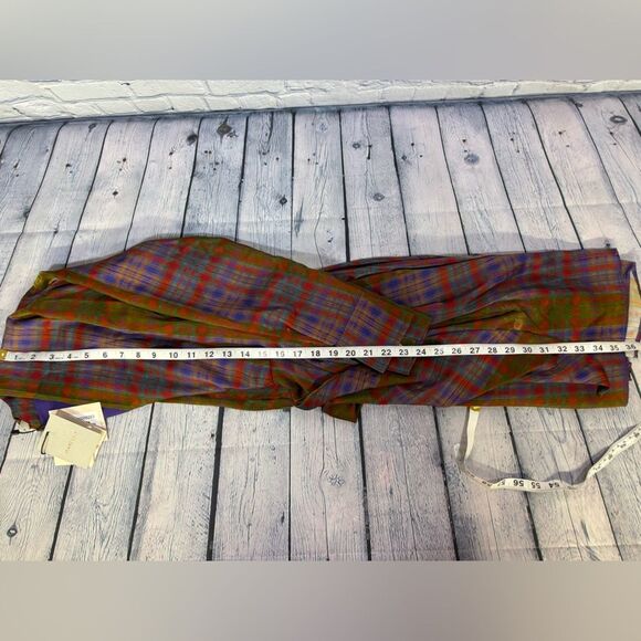 NWT MARELLA Rank Green Plaid Luxury Designer Party Wedding Mini Wrap Dress 2 - Picture 15 of 15